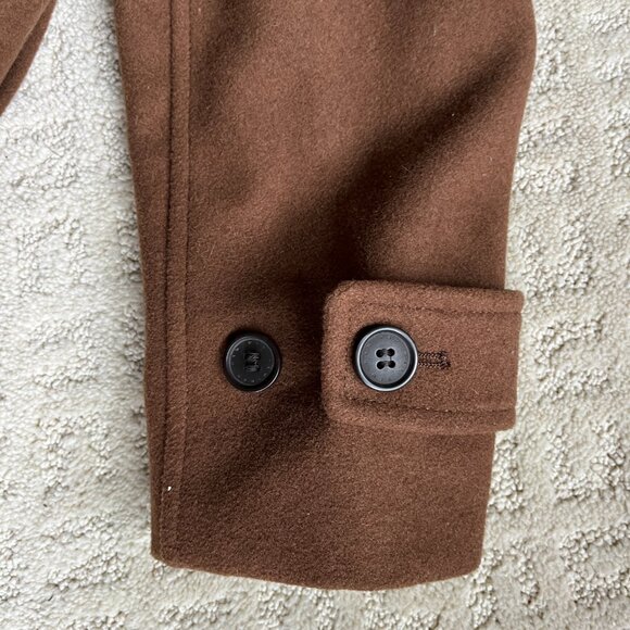 Caramel Cafe Brown Single Breasted Winter Over Coat - Picture 4 of 4